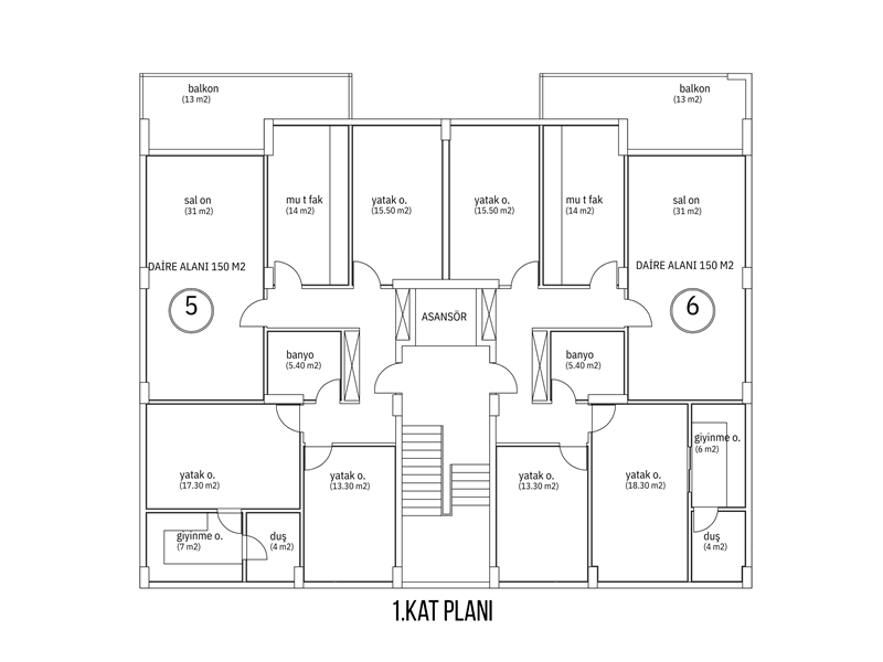 YÜKSEK YAŞAM EVLERİ / ASANSÖR / OTOPARK /  KİLER / SON 16 DAİRE / 150 M2 / 3+1